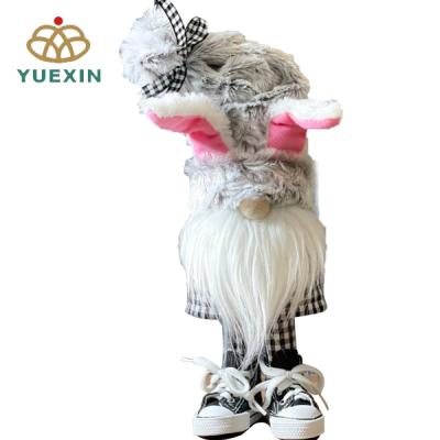 China Easter Bunny Gnome Easter Decoration with Slippers Gnome Rabbit Gnomes Easter Gifts Spring Decor for sale