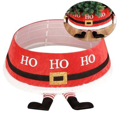 China Home Decoration Christmas Tree Collar 2020 Rise Large 30 Inch Christmas Tree Skirt Tree Stand For Indoor Outdoor Christmas Xmas Decorations H for sale