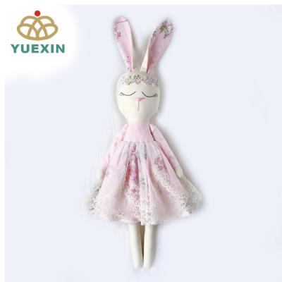 China Easter Decoration Rabbit Doll Baby Shower Gift Magic Bunny Gift for Girl Handmade Toy for sale