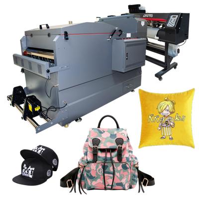 China Printing Shops Digital T-shirt Fabric Printing Machine Heat PET Film DTF Printer With Dual 4720 Printheads for sale