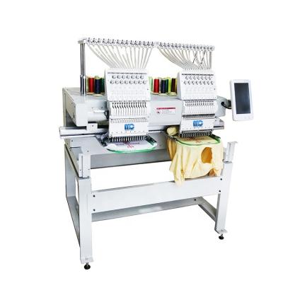 China Garment shops manufacture 400*500mm Digital monogram embroidery machine direct flat garment hat weaving machine for sale