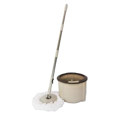 China Sustainable High level Good price of good quality household floor cleaner 360 spin rotating mop with single bucket for sale