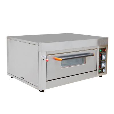 China New Full Snack Factory Bakery Equipment Stainless Steel 1 Deck 2 Trays Small Chamber Gas Oven for sale