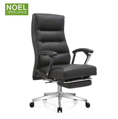 China Swivel Revolving Manager High Back Adjustable Ergonomic Comfortable Executive Office Chair PU (Height) PU Leather Chair for sale