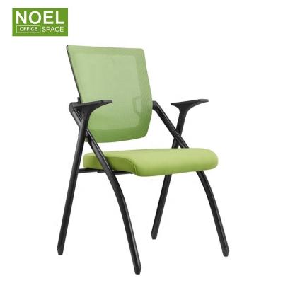 China 2021 New Design Cooling Colorful Practicing Chair With Seat Office Furniture Foldable Folding Chair for sale