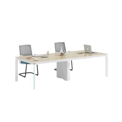 China Foshan Melamine Office Furniture Simple Design Extendable Laminate Modern Model Conference Table for sale