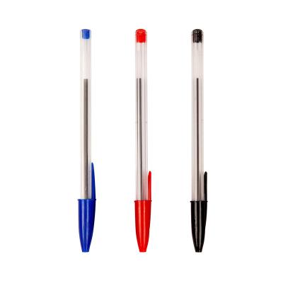 China Wholesale Popular Cheap Pen Soft Writing Plastic Body Straight Multicolor Stylus Ballpoint Pen With Logo Customized for sale