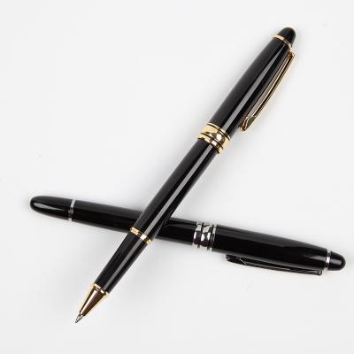 China Custom Metal promotional pen fashion signature black logo gel pen Pen Advertising conference gift pen for business&office for sale