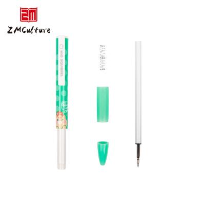 China New Product Pen Fast Delivery Pen Fast Delivery School Plastic Gel Printing Pen Straight Plastic Custom Logo Office Plastic Student for sale