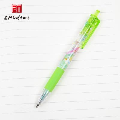 China School Ball Pen Cute School Student Stationery Supplies Cartoon Color Gel Pens Set Clip Retractable Plastic Gel Pens for sale