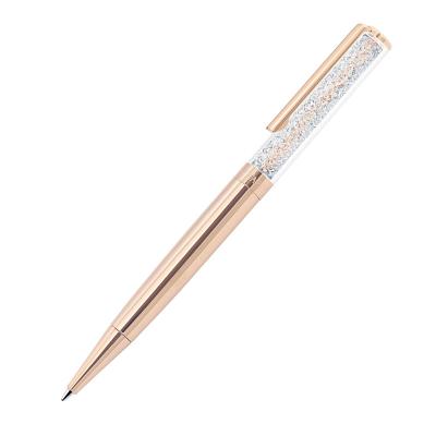 China Metal Ball Pen With Diamond Hot Selling Gold Metal Ball Pen With Diamond Private Label Twist Crystal Ballpoint Pens For Retails or Wholesale Natural for sale