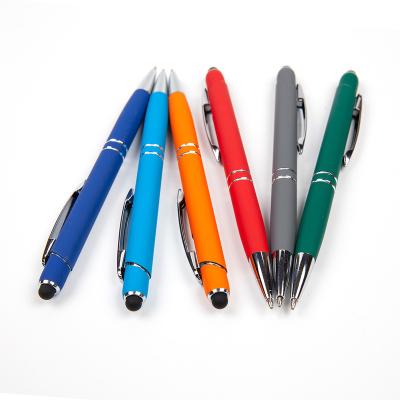 China Custom Pen For Gift Screen Pen Multi Color Function Pen Logo Metal Clip Stylus Touch School Ball Tip for sale