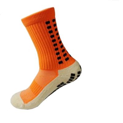 China Breathable Wholesale Colorful Sports Cotton Grip Football Socks Anti Slip Football for sale