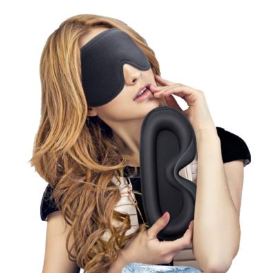 China Wholesale Cheap Adjustable Ice Block Travel Anti-Wrinkle 3d Silk Cup Blindfold Contoured Sleep Eye Mask for sale