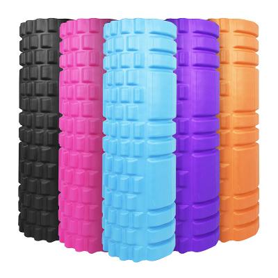 China Eco-friendly Fitness Massage Yoga Wheel Roller EVA Yoga Column Hollow Foam Shaft for sale