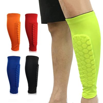 China Non-slip Silicone Strips Custom Polyester Rubber Cotton Neoprene Printing Shin Guard Calf Compression Sleeve Waterproof With Pad for sale