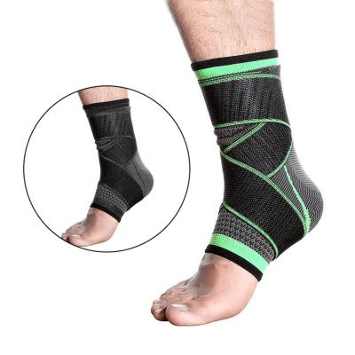 China Enwind Adjustable Breathable Volleyball Basketball Sport Pressure Compression Sleeve Foot Drop Bandaged Ankle Support Brace for sale