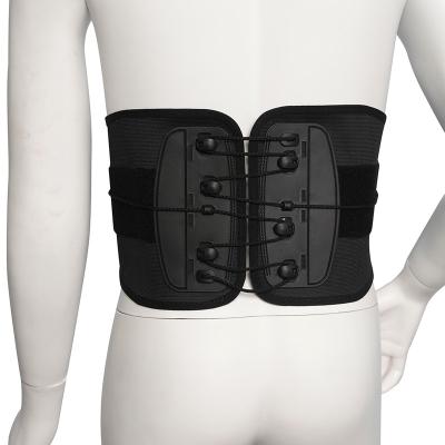 China Double Adjustable Pull Compression Straps Customized LOGO Breathable Pain Relief Waist Back Support Comfortable Brace for sale