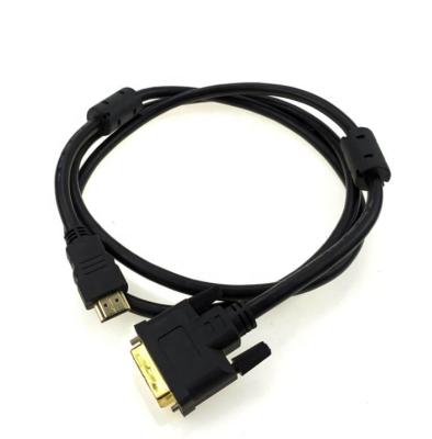 China COMPUTER Factory 1080p Multimedia Gold Plated HDMI Male To DVI 24+1 Pin Male Converter Cable 1.5m High Speed ​​DVI To HDMI Adapter Cable for sale