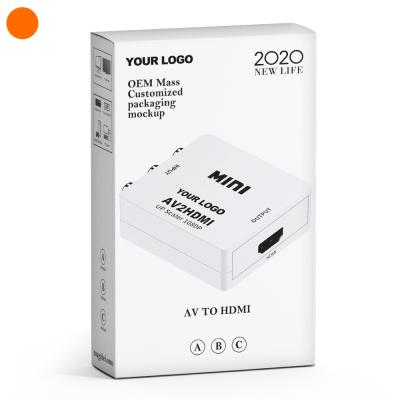 China 2020 New Design 1080P 3RCA To HDMI Converter Mini AV To HDMI Adapter For PS3 Xbox Wii PS2 CCTV Magelei007 for sale