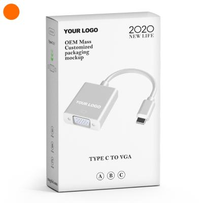 China Speaker Type C USB 3.1 To VGA Adapter Cable For Macbook for sale