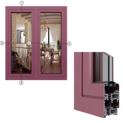 China Hard Hot Selling Thermal Casement Aluminum Window Profile 6063 Thermal Insulation for sale