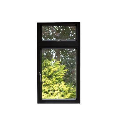 China Wholesale Impact Soundproof Double High Security Aluminum Screen Fabric Frame Folding Glass Aluminum Casement Windows for sale