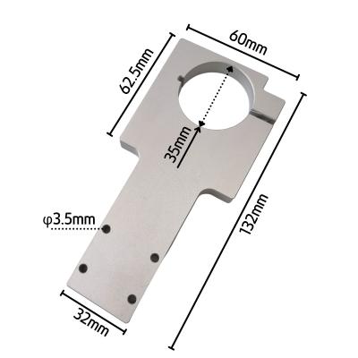 China Hard Export OEM CNC Aluminum Milling Accessories Extruded 6061 Anodized Aluminum Machining Parts for sale