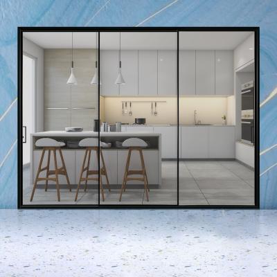 China Yunxi SLIDING DOORS sliding door kitchen toilet series modern extremely narrow frame interior waterproof interior glass for sale