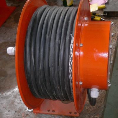 China SPIN FLEX spring cable reel drum, using commutator silp ring carbon brush for sale