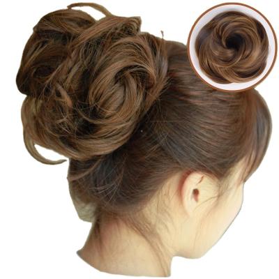 China Hair Pieces 2020 New Fashion Hot Selling Synthetic Hair Scrunchy Fancy Scrunchies DSW-7 for sale