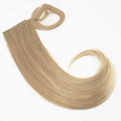 China Hot Selling High Quality European Style Silky Straight Wave Synthetic Wrap Around Ponytail DS-P71130 for sale