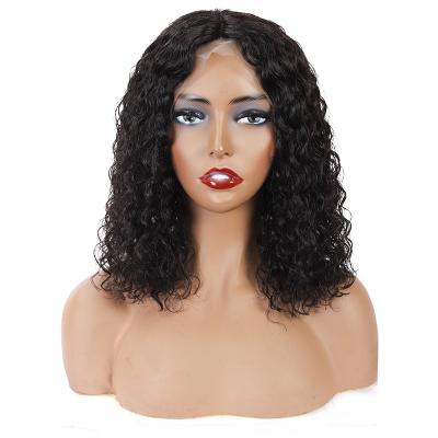 China 13*4 BOBO Short Hair Wig Deep Curly Lace Front Human Hair Wig for sale