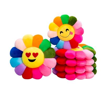 China Hot Selling Anime Different Size Sun Flowers Sit Soft Toy Stuffed Plush Daisy 3m Floor Cushion Decorative Flower Plush Tiles for sale