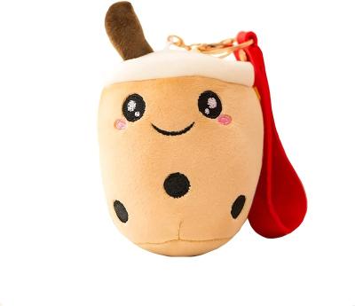 China Cute plush tea cup plush toy boba promotion milk plush chain head gifts or SM for sale