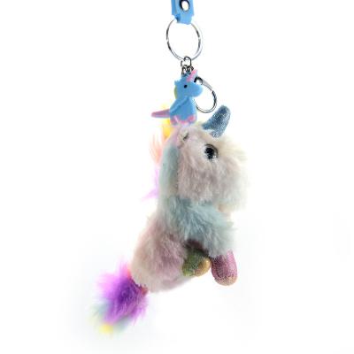 China Custom Plush Animal Toy For Kids Set New Hot Selling Unicorn Keychain Cute 2022 Soft Stuff Toys Manufacturer Christmas Gifts Keychains for sale