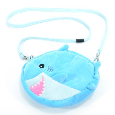 China Custom Plush Toy OEM ODM Manufacturer Top Quality Bag Coin Purse Pouch Shark Plush Toy for sale