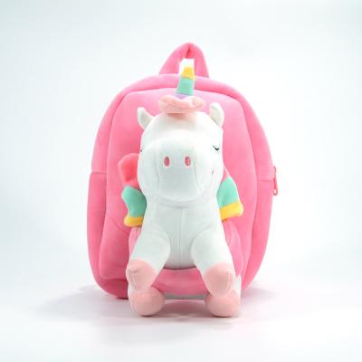 China Stuffed Plush Doll Toy Toddler Travel Bag Preschool Shoulder Cute Backpacks For Girls for sale