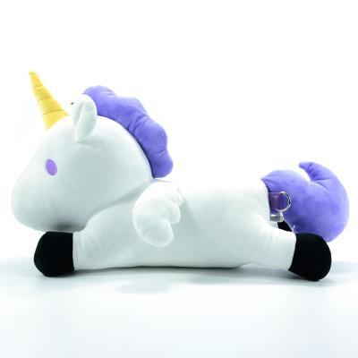 China Plush OEM Promotion Make Your Own Toddler Soft Stuffed Animals Unicorn School Bags Backpack Stuffed Toy For Sale for sale