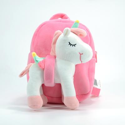 China 2022 Custom Unicorn Kids Toy Stuffed Animal Bag Plush Animal Backpacks For Sale for sale