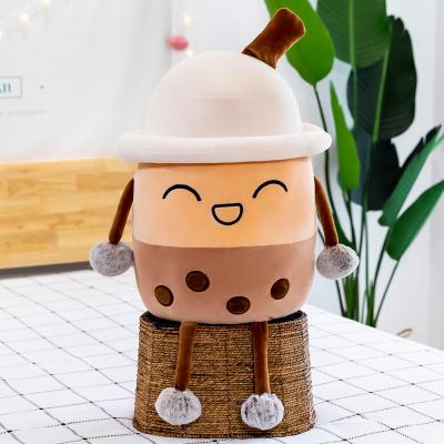 China Free Shipping Chinane Wholesale Plush Milk Teacup Plush Toy Boba Milk Tea Plush Toy For Girls for sale