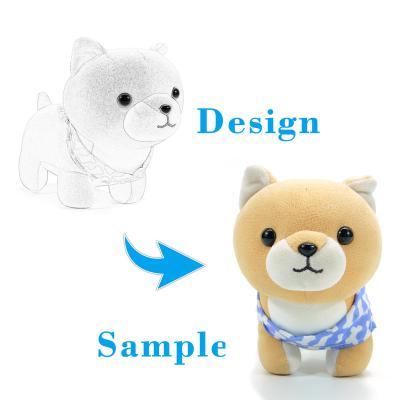 China Promotion Gifts or Best Made Soft Toys Dog Custom 15cm Dog Doll Stuffed Plush Toy for sale