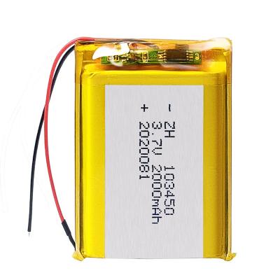 China Consumer electronics recommended 3.7v 2000mah polymer rechargeable lithium battery for beauty instrument for sale