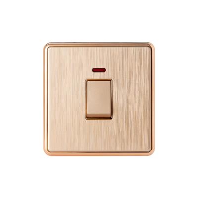 China Residential/Multi-Purpose BS Certified Gold Multifunctional Wall Switch Kitchen Appliances Wall Light Switch 5 Year Warranty for sale