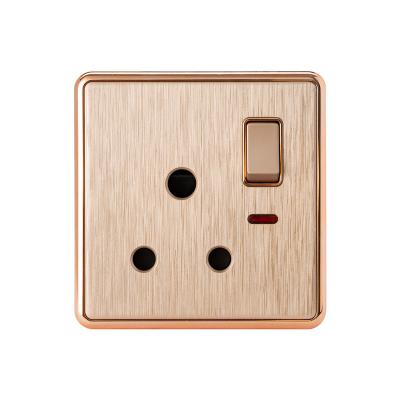 China Residential/Multi-Purpose Multifunctional Copper Phosphor Safety Nylon Material Around 3 Pin Power Plug Light Wall Switch for sale