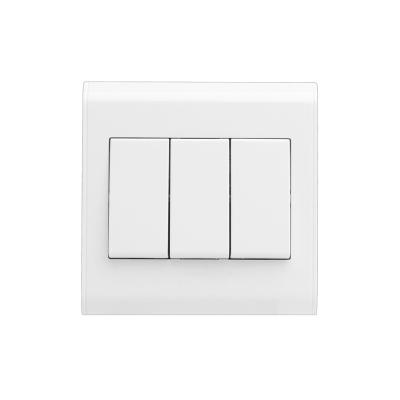 China Factory Direct Sales Residential / Multipurpose Office Home Embedded British Standard 3 Way 2 Pin Wall Switch for sale