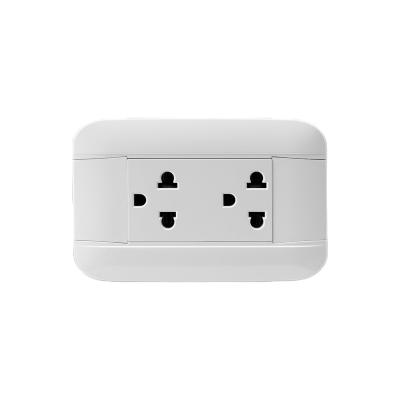 China Wholesale Residential/Multi-Purpose Five Year Warranty Two Solid Color 15A North American Wall Power Outlets for sale