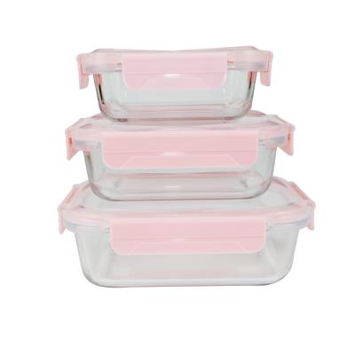 China Hot Selling Wholesale Microwavable Airtight Food Storage Containers Made Of Glass 24 Pieces for sale