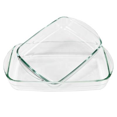 China Sustainable High Borosilicate Bakeware Glass Baking Dish Glass Baking Dish for sale