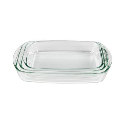 China wholesale bakeware/sustainable glass mold dish/baking tray glass for sale